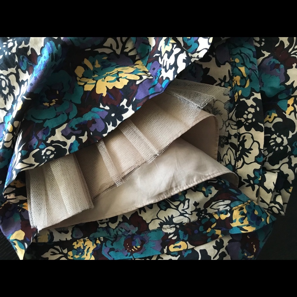 Betsey Johnson Cotton/Silk Tulle Skirt